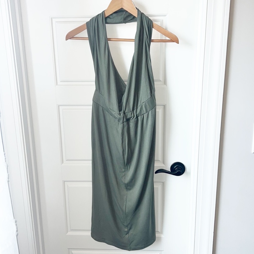 ASOS Halter Green Petite Dress Size 8